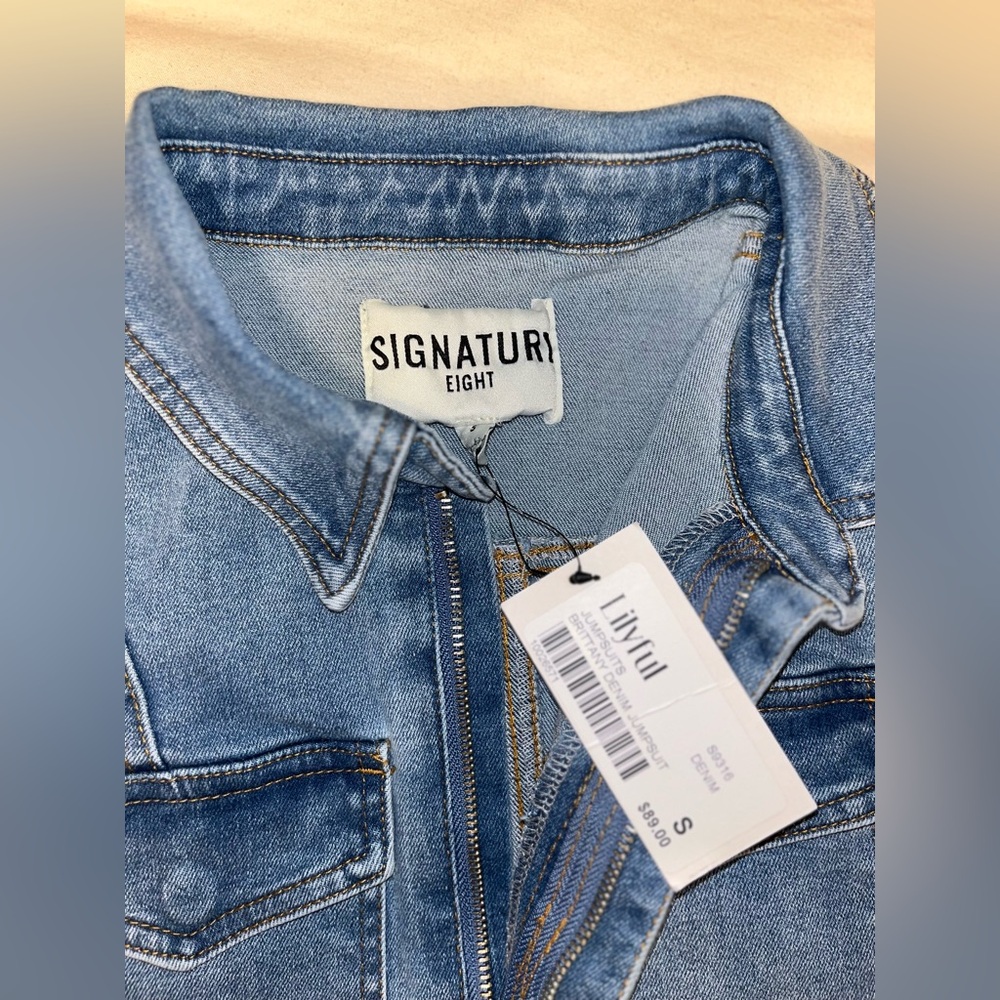 NWT - Lilyful Denim Jumpsuit - Picture 3 of 5